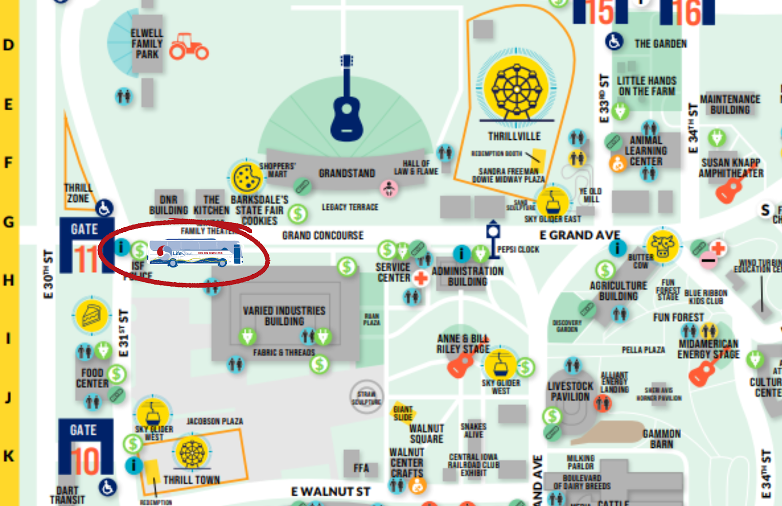 2025 Iowa State Fair Map Lyndy Ranique